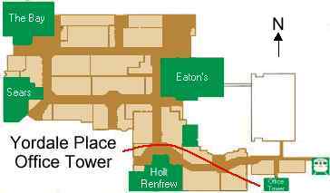 Map of Yorkdale Shopping Centre